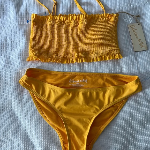 Cabana del Sol Yellow Bikini Set - Picture 2 of 5